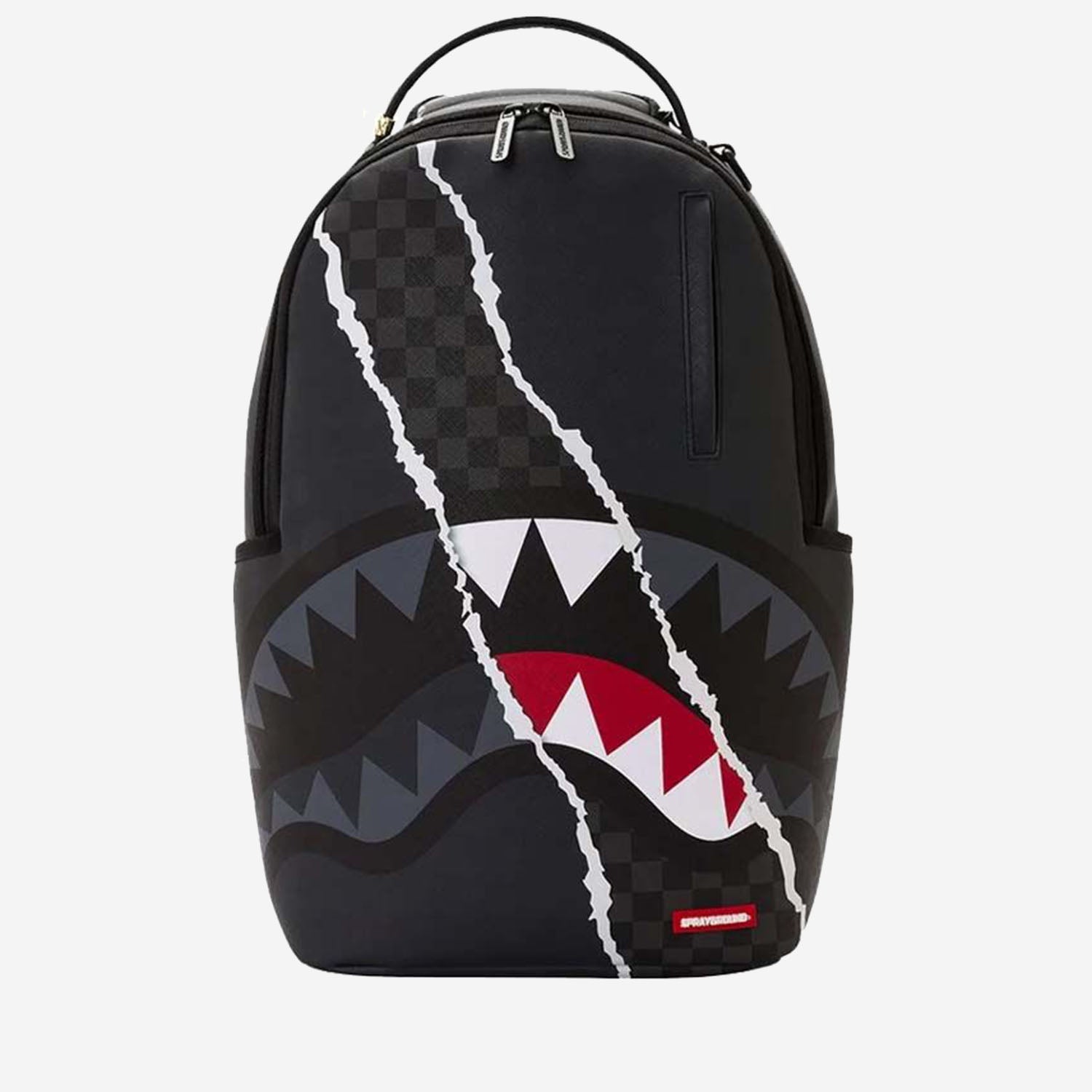 ZAINO CENTER RIP REVEALING GRAY CHECK 910B8502NSZ GRAY SPRAYGROUND 