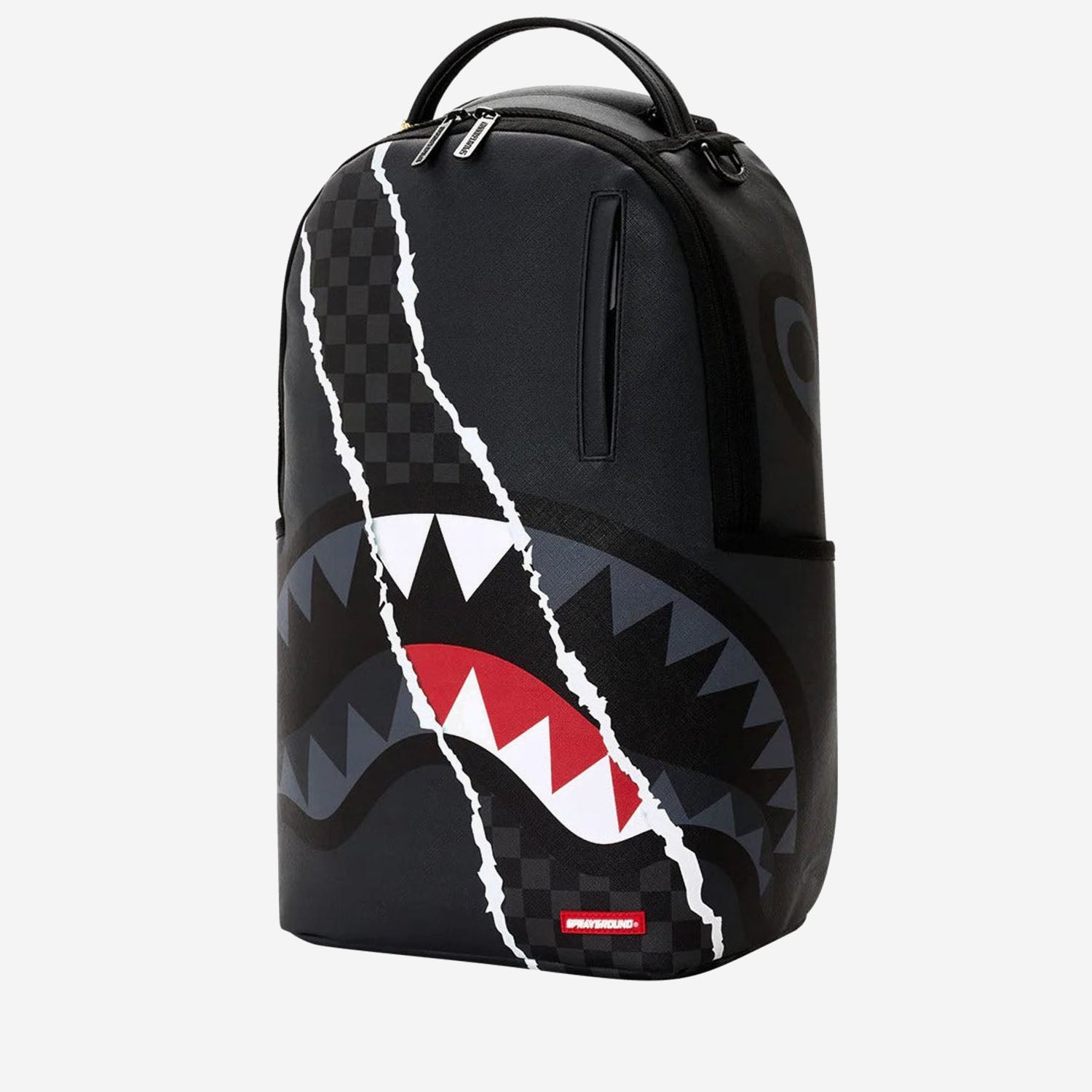 ZAINO CENTER RIP REVEALING GRAY CHECK 910B8502NSZ GRAY SPRAYGROUND 