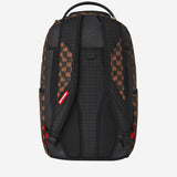 ZAINO BROWN AND CREAM DRIP CHECK SHARK 910B8552NSZ BROWNANDCREAM SPRAYGROUND 