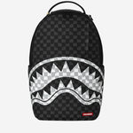 ZAINO BLACK AND WHITE DRIP CHECK SHARK 910B8553NSZ BLACKANDWHITE SPRAYGROUND 