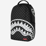 ZAINO BLACK AND WHITE DRIP CHECK SHARK 910B8553NSZ BLACKANDWHITE SPRAYGROUND 