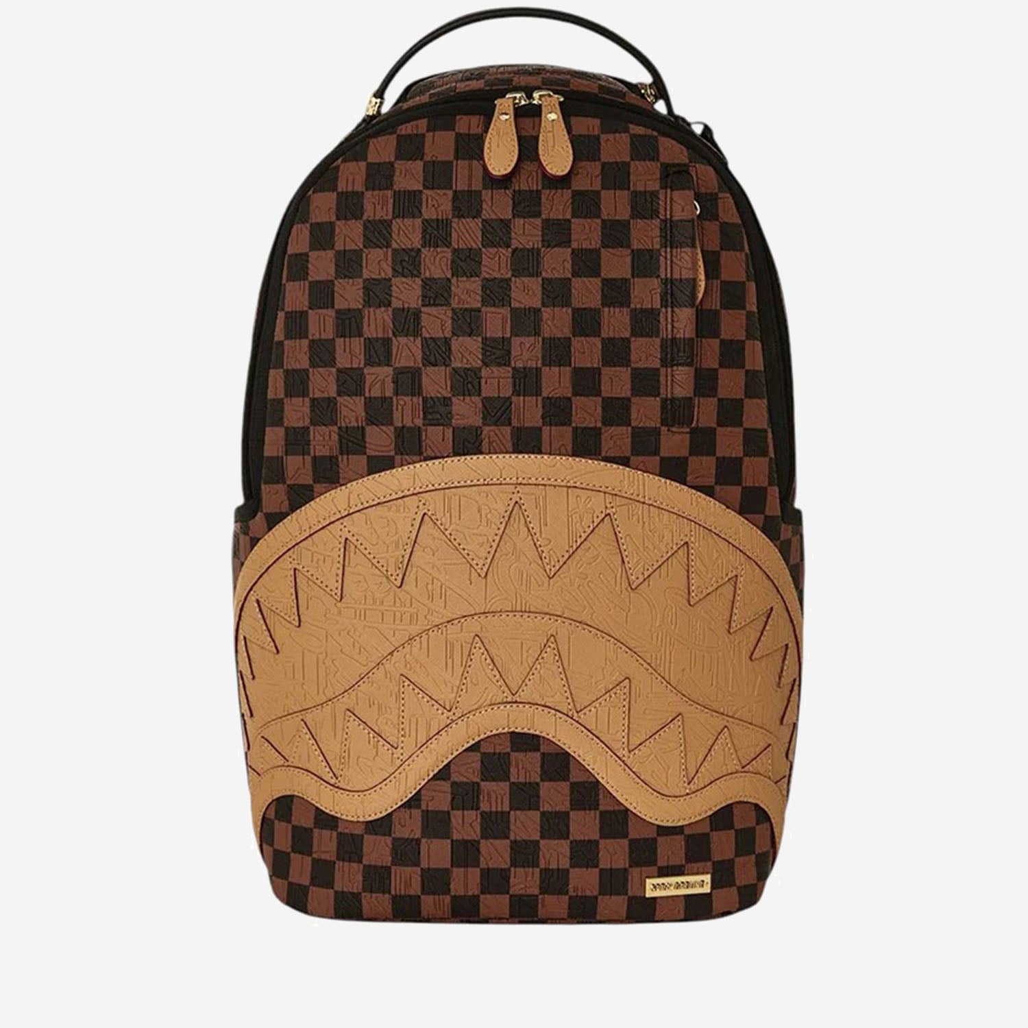 ZAINO EMBOSSED CHECK BROWN 910B8592NSZ BROWN SPRAYGROUND 