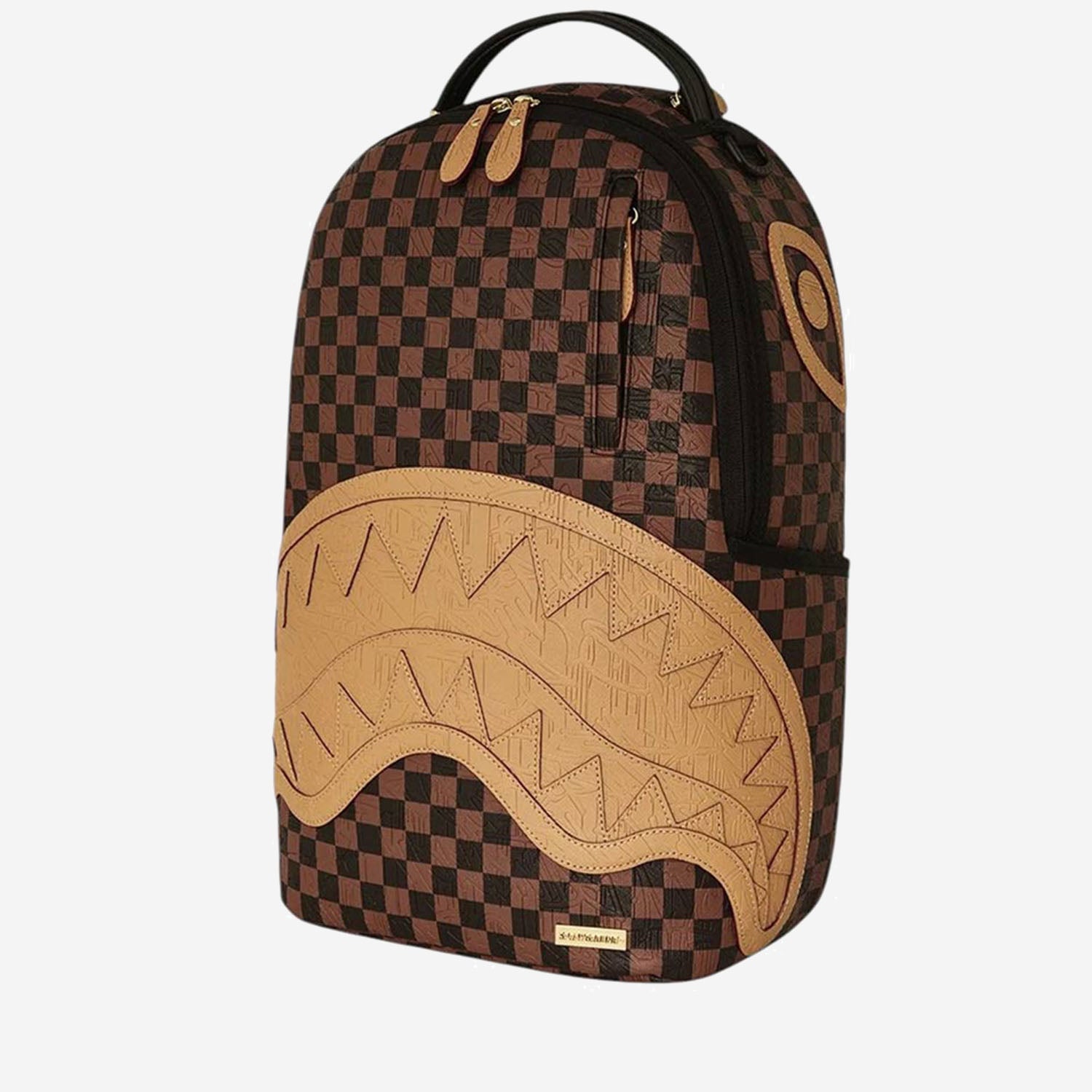 ZAINO EMBOSSED CHECK BROWN 910B8592NSZ BROWN SPRAYGROUND 