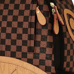 ZAINO EMBOSSED CHECK BROWN 910B8592NSZ BROWN SPRAYGROUND 