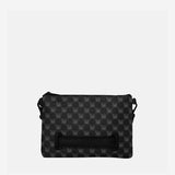 POCHETTE IN PELLE SINTETICA SHARKS IN PARIS BUBBLE CHECK<BR/><BR/> 910B9318NSZ BUBBLYBLACK SPRAYGROUND 