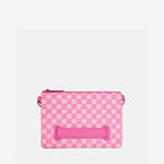 POCHETTE IN PELLE SINTETICA NEW CHECK FACES 910B9321NSZ PINK SPRAYGROUND 