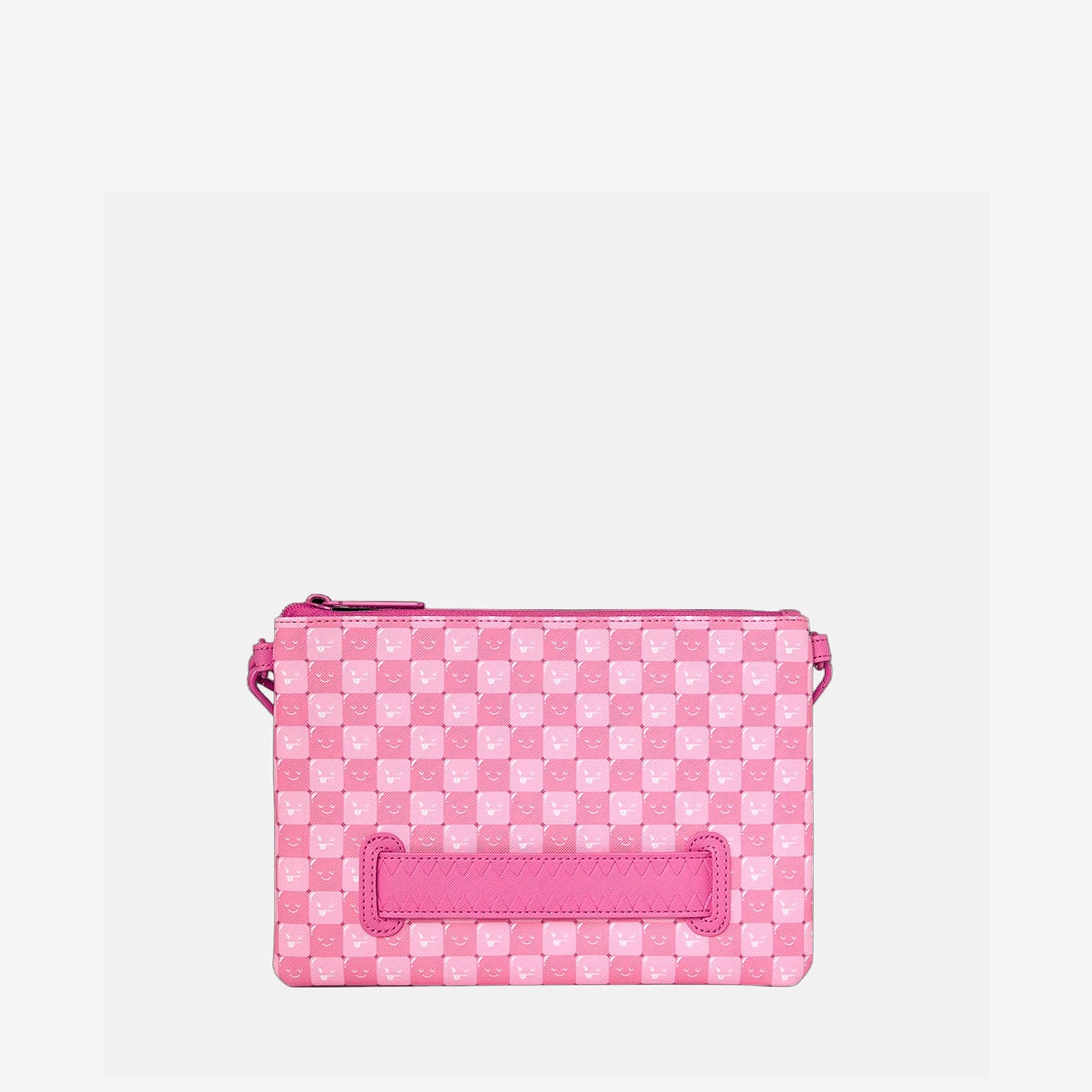 POCHETTE IN PELLE SINTETICA NEW CHECK FACES 910B9321NSZ PINK SPRAYGROUND 