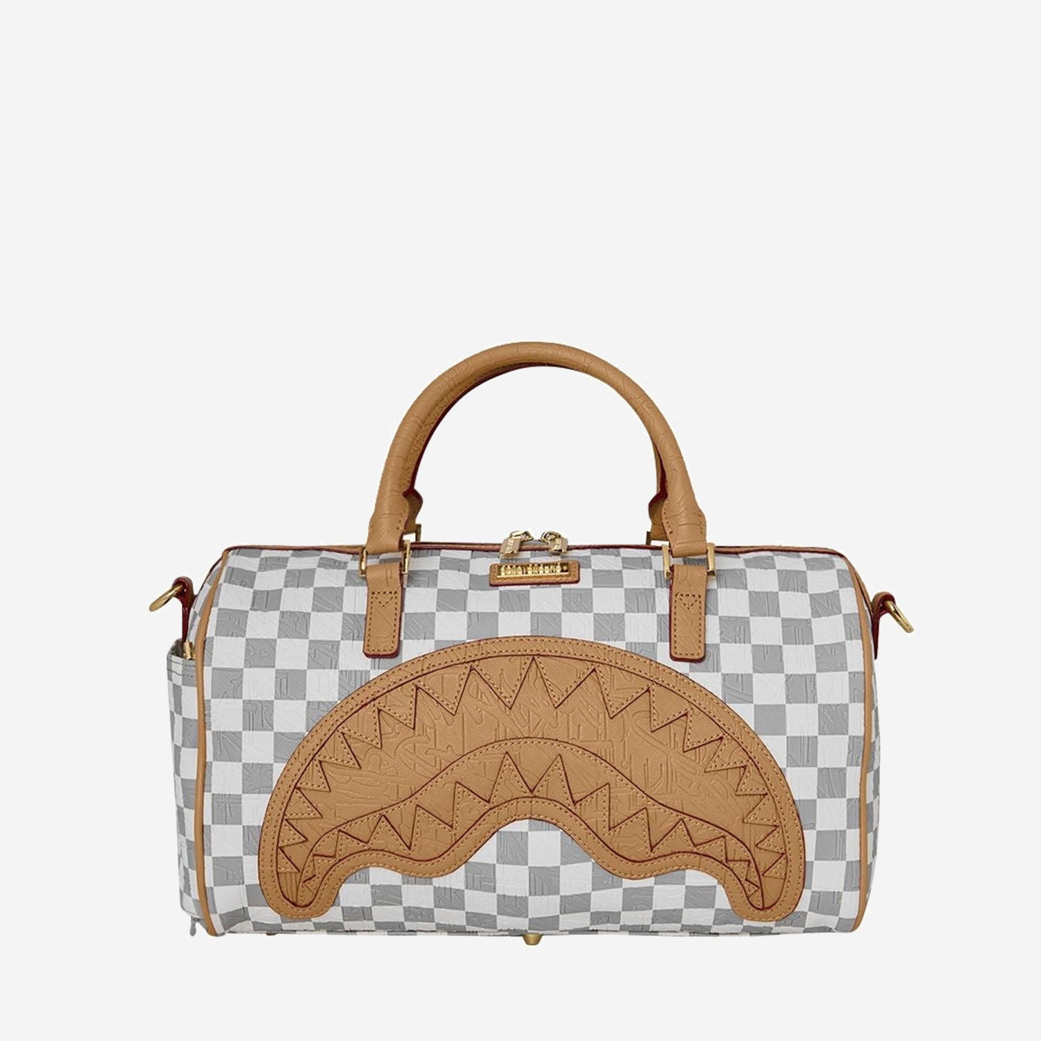 BORSA A MANO EMBOSSED CREAM CHECK MINI 910D9398NSZ CREAM SPRAYGROUND 