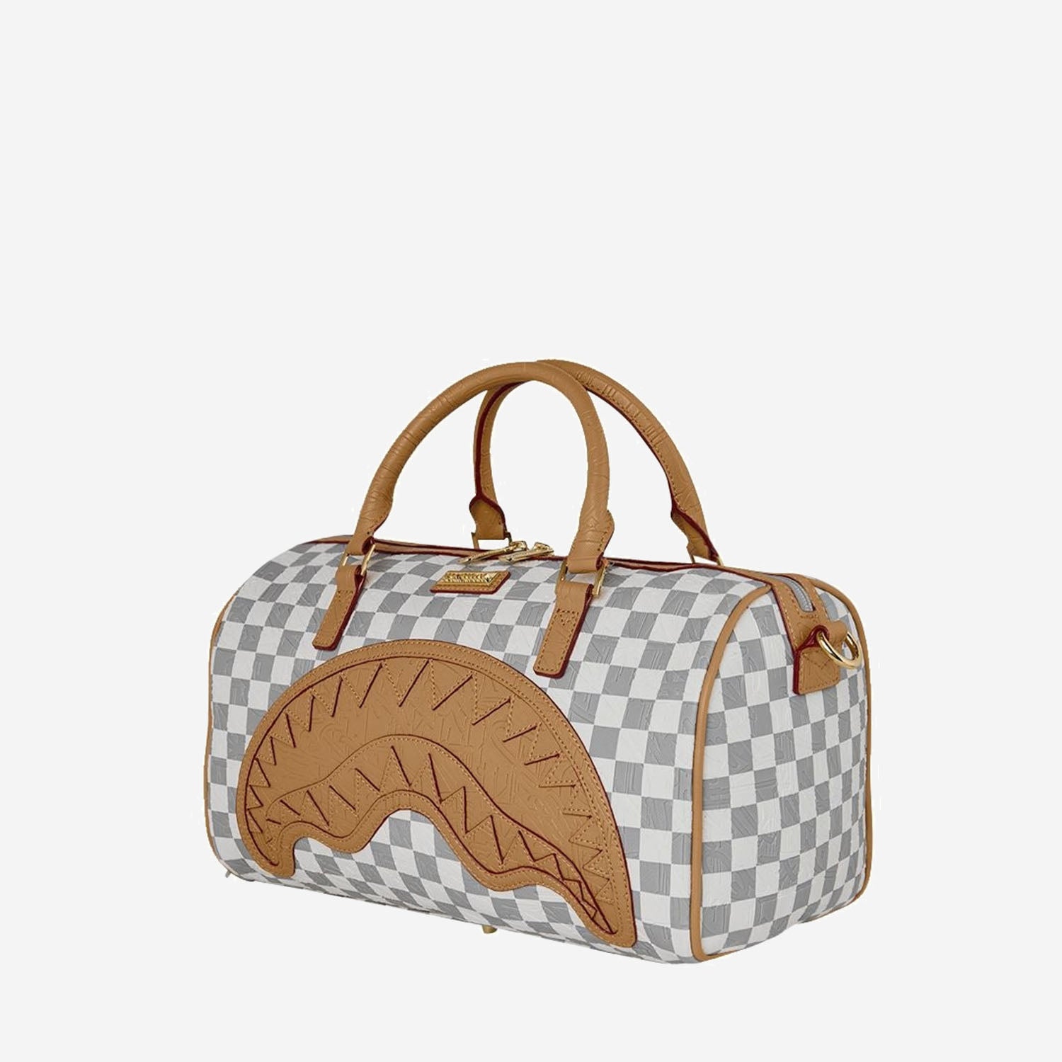 BORSA A MANO EMBOSSED CREAM CHECK MINI 910D9398NSZ CREAM SPRAYGROUND 
