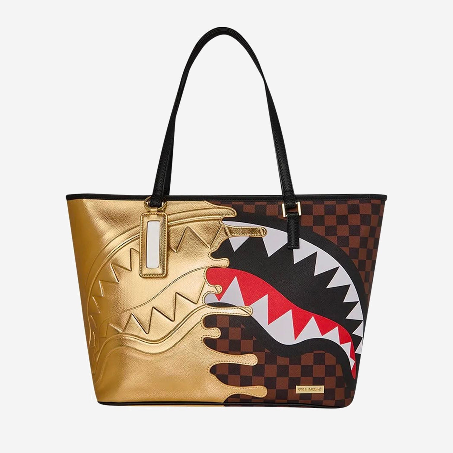 BORSA TOTE SHARKS IN PARIS GOLD DRIP 910T9345NSZ GOLD SPRAYGROUND 