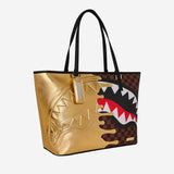 BORSA TOTE SHARKS IN PARIS GOLD DRIP 910T9345NSZ GOLD SPRAYGROUND 