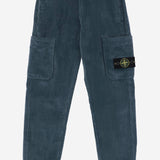PANTALONI IN MISTO COTONE STRETCH CON LOGO 3100005 S0199V004B STONE ISLAND KIDS 