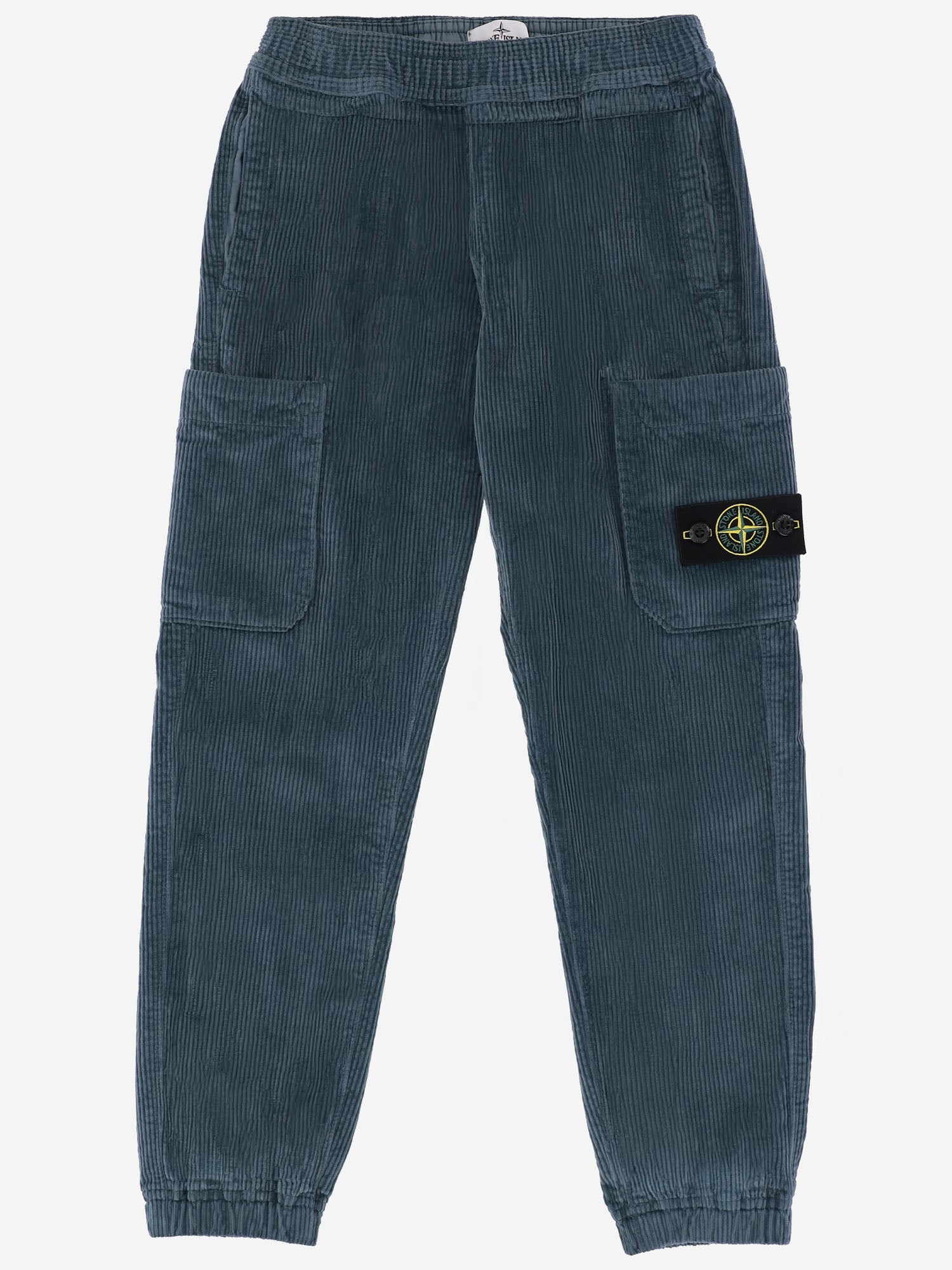 PANTALONI IN MISTO COTONE STRETCH CON LOGO 3100005 S0199V004B STONE ISLAND KIDS 