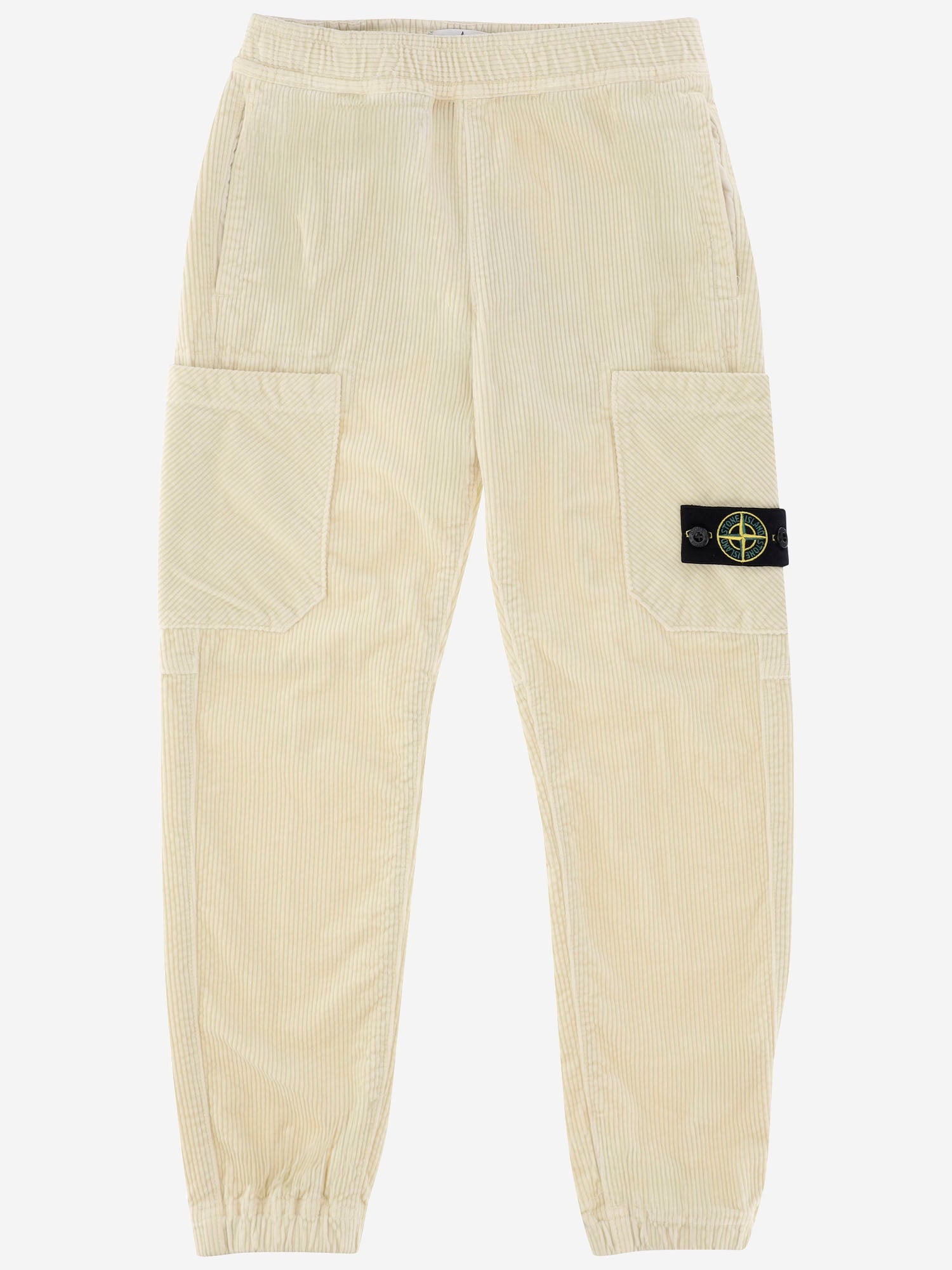 PANTALONI IN MISTO COTONE STRETCH CON LOGO 3100005 S0199V0097 STONE ISLAND KIDS 