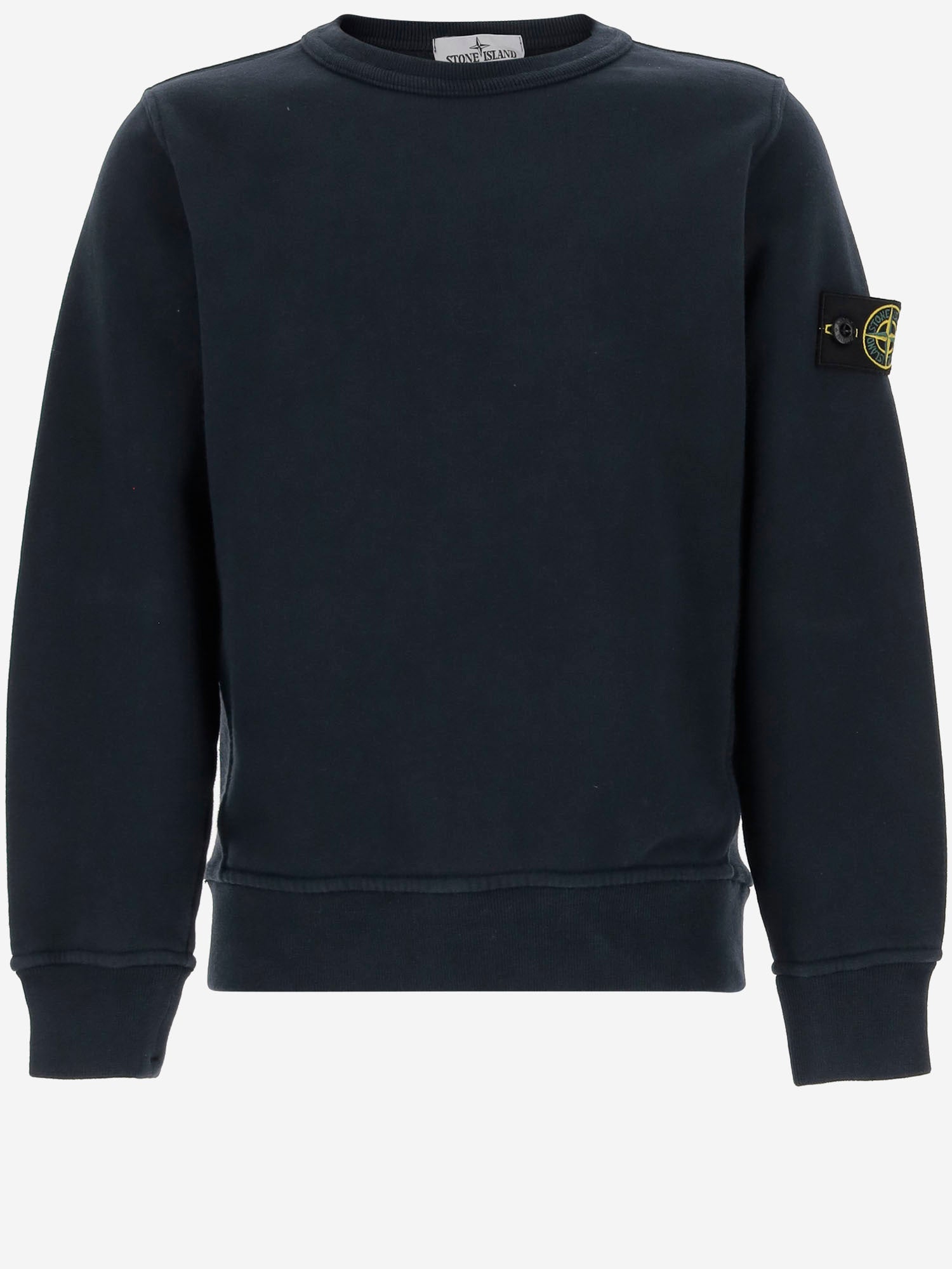 FELPA IN COTONE STRETCH CON LOGO 6100001 S0A20V0020 STONE ISLAND KIDS 