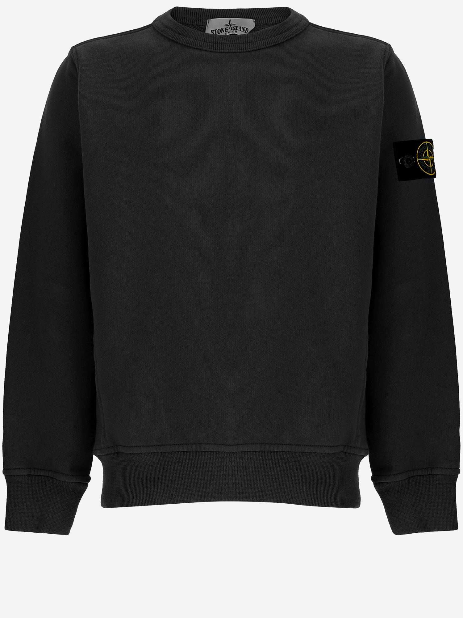FELPA IN COTONE CON LOGO 6100001 S0A20V0029 STONE ISLAND KIDS 