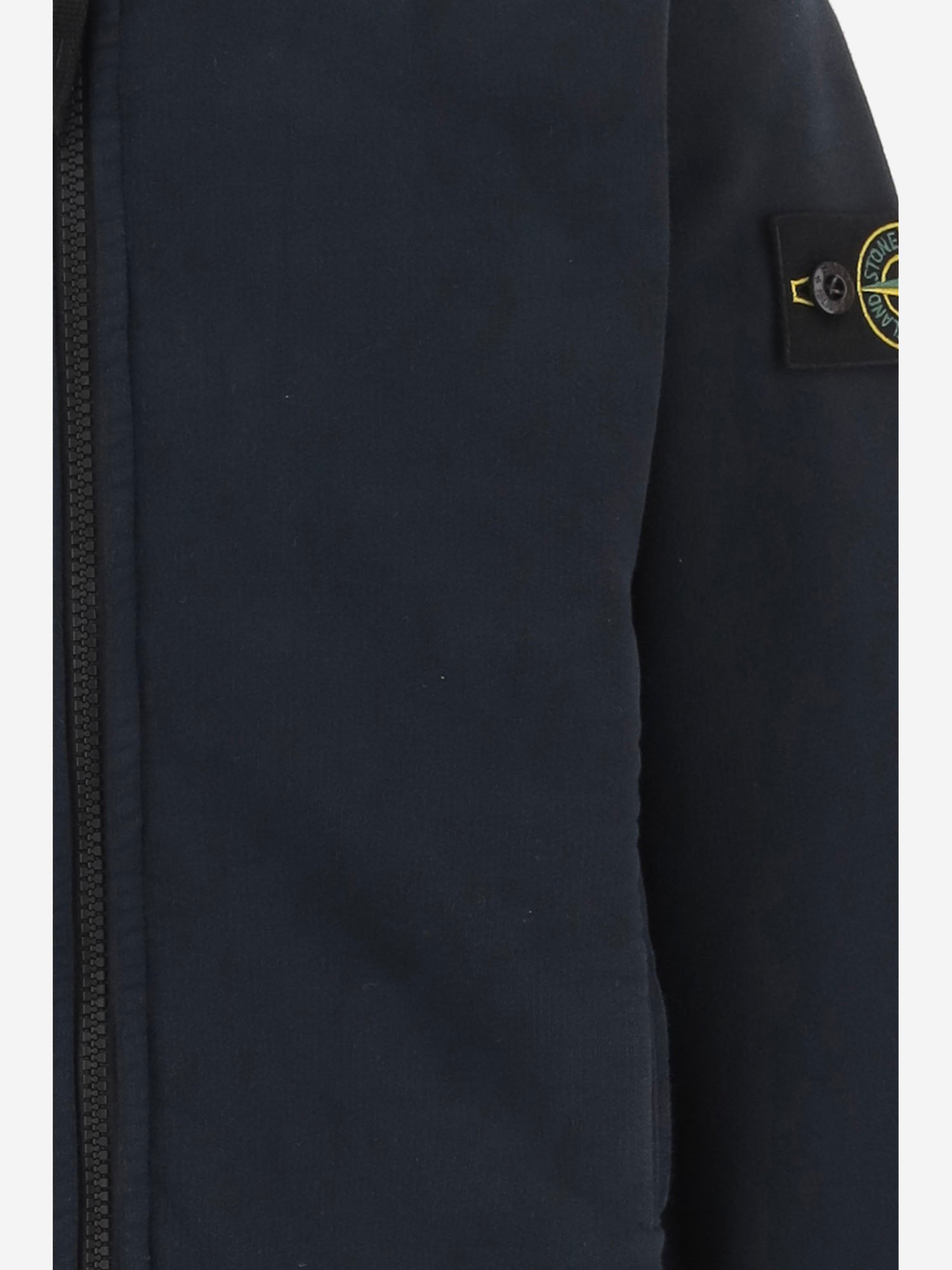 FELPA CON ZIP IN COTONE CON LOGO 6100006 S0A20V0020 STONE ISLAND KIDS 