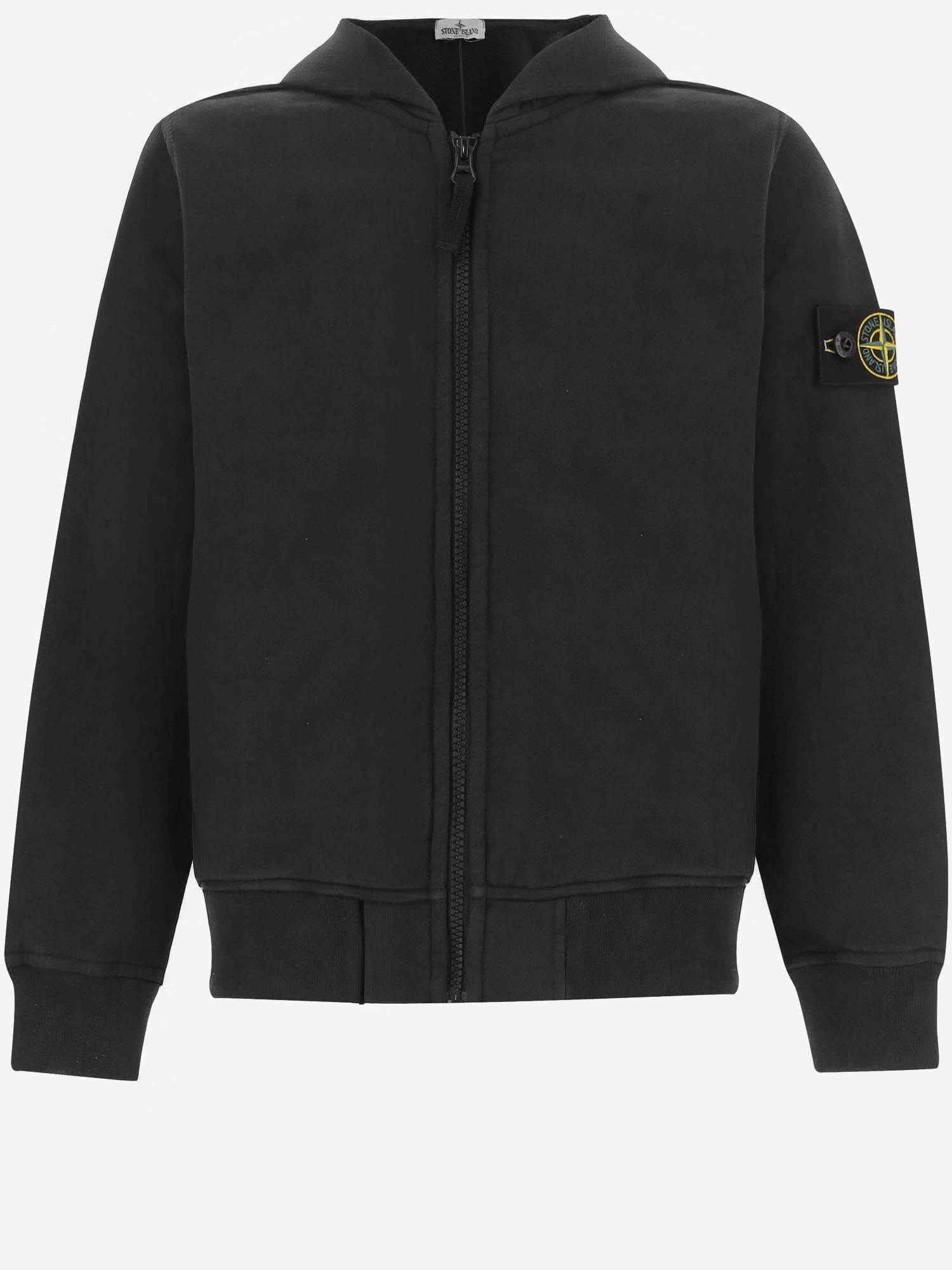 FELPA IN COTONE CON LOGO 6100006 S0A20V0029 STONE ISLAND KIDS 