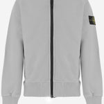FELPA IN COTONE CON CAPPUCCIO E PATCH LOGO 6100006 S0A20V0064 STONE ISLAND KIDS 