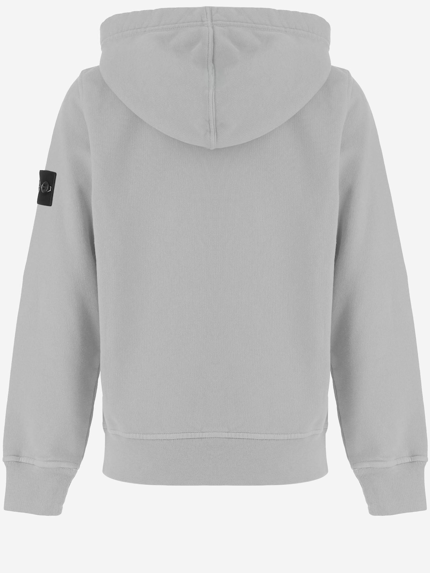 FELPA IN COTONE CON CAPPUCCIO E PATCH LOGO 6100006 S0A20V0064 STONE ISLAND KIDS 