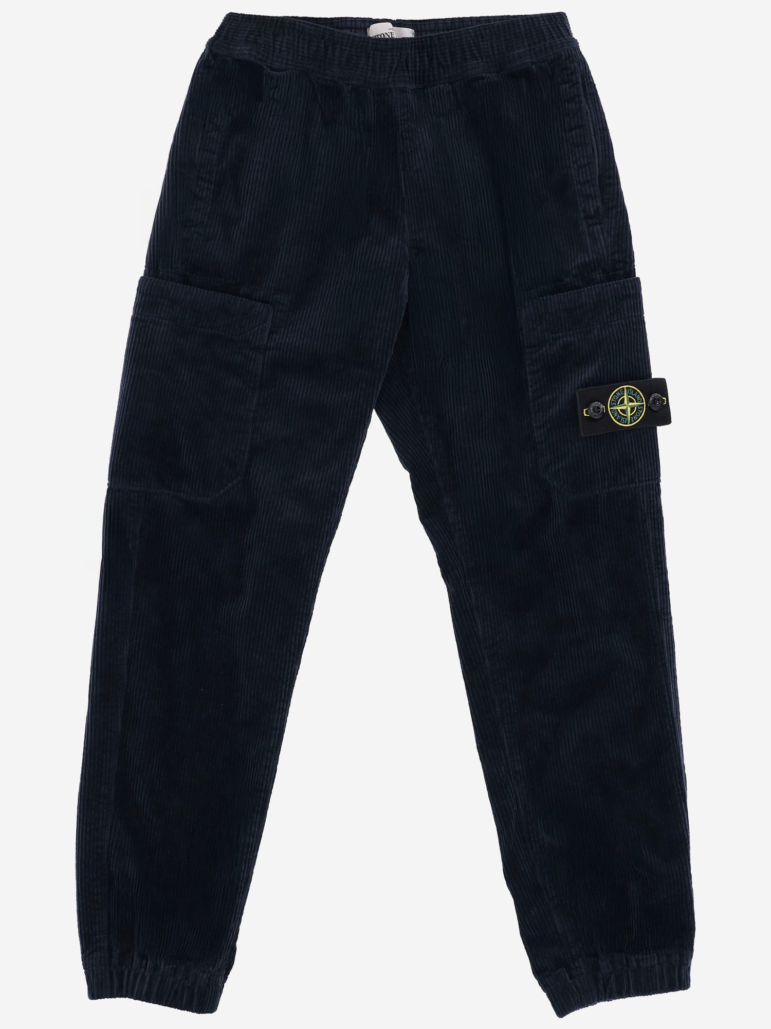 PANTALONI IN VELLUTO A COSTE CON LOGO 6200002 S0A20V0020 STONE ISLAND KIDS 