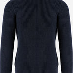 MAGLIONE IN LANA DUNDRET PWI26-02BLU TAGLIATORE 