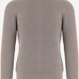 MAGLIONE IN LANA DUNDRET PWI26-02TAUPE TAGLIATORE 