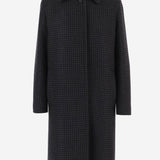 CAPPOTTO IN LANA A QUADRI JANE 440093EN830 TAGLIATORE 