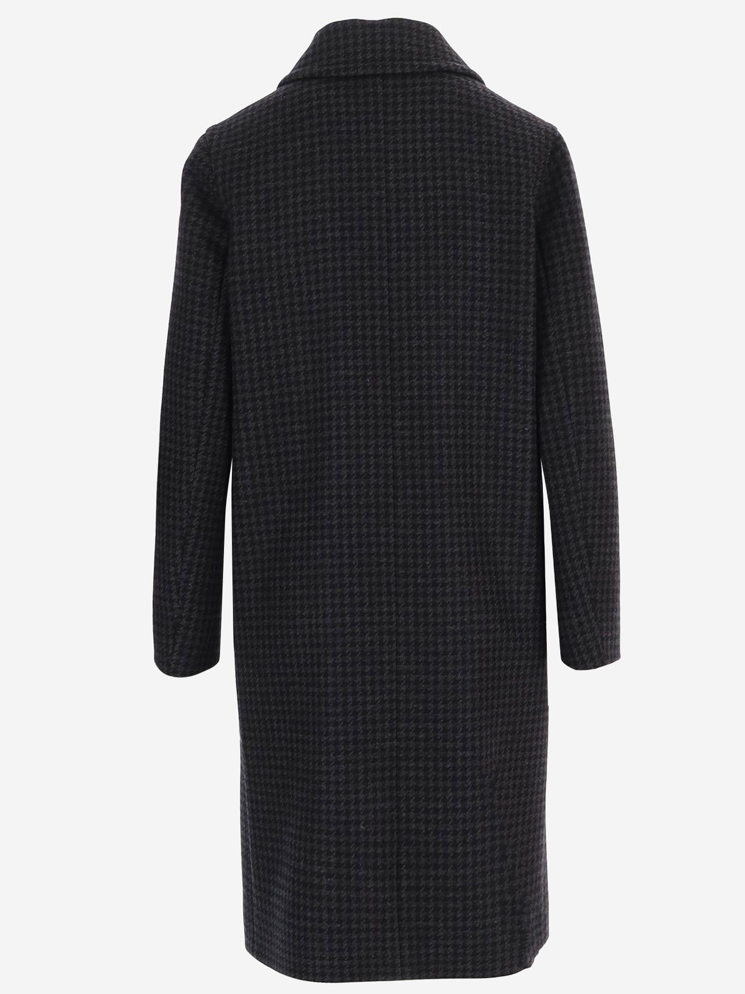 CAPPOTTO IN LANA A QUADRI JANE 440093EN830 TAGLIATORE 