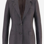 GIACCA IN LANA CON MOTIVO A RIGHE JPARIGI12B 150123T3151 TAGLIATORE 