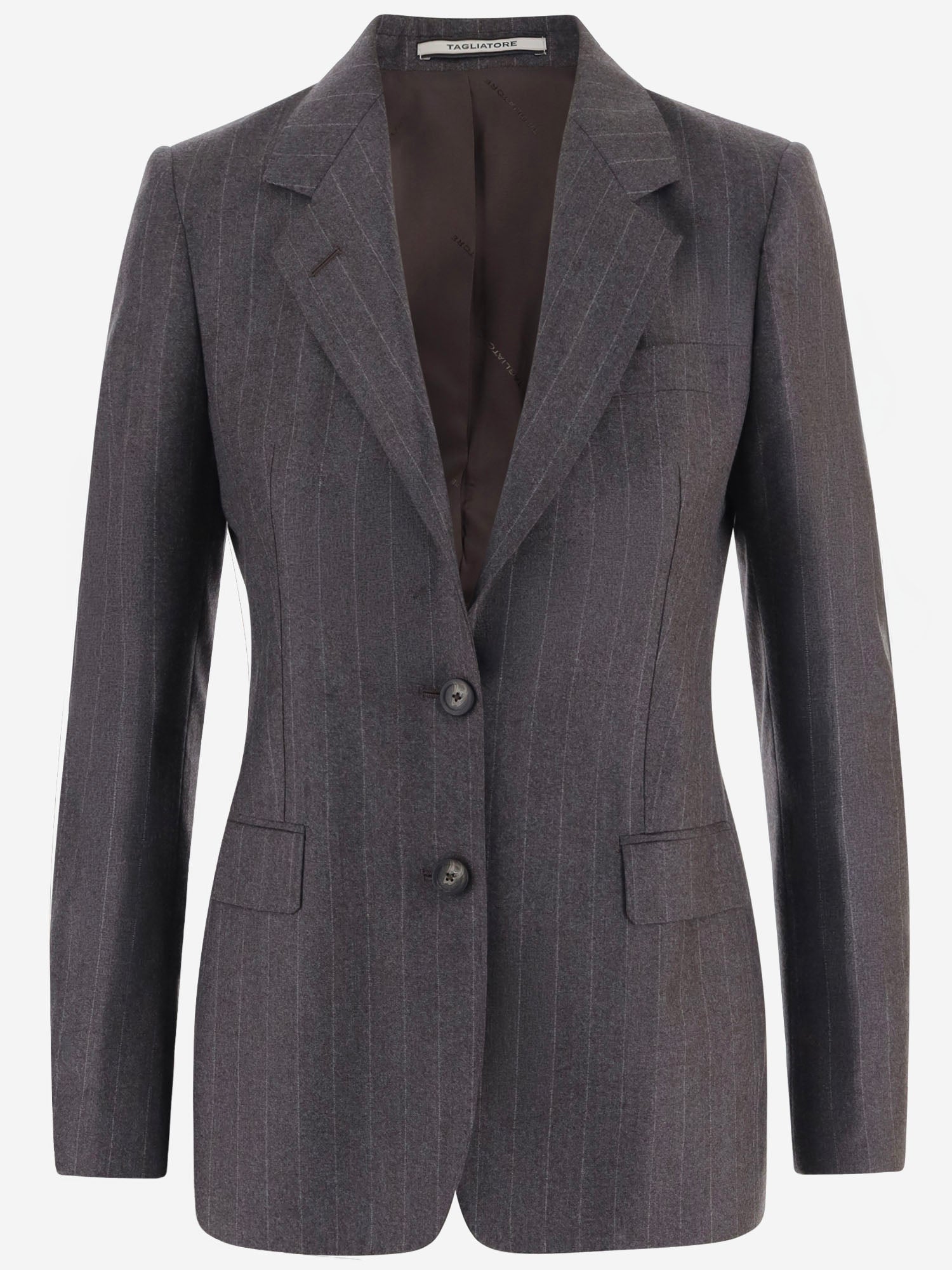 GIACCA IN LANA CON MOTIVO A RIGHE JPARIGI12B 150123T3151 TAGLIATORE 