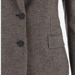 GIACCA IN MISTO LANA CON MOTIVO SPIGATO JPARIGI12B H50050M1183 TAGLIATORE 