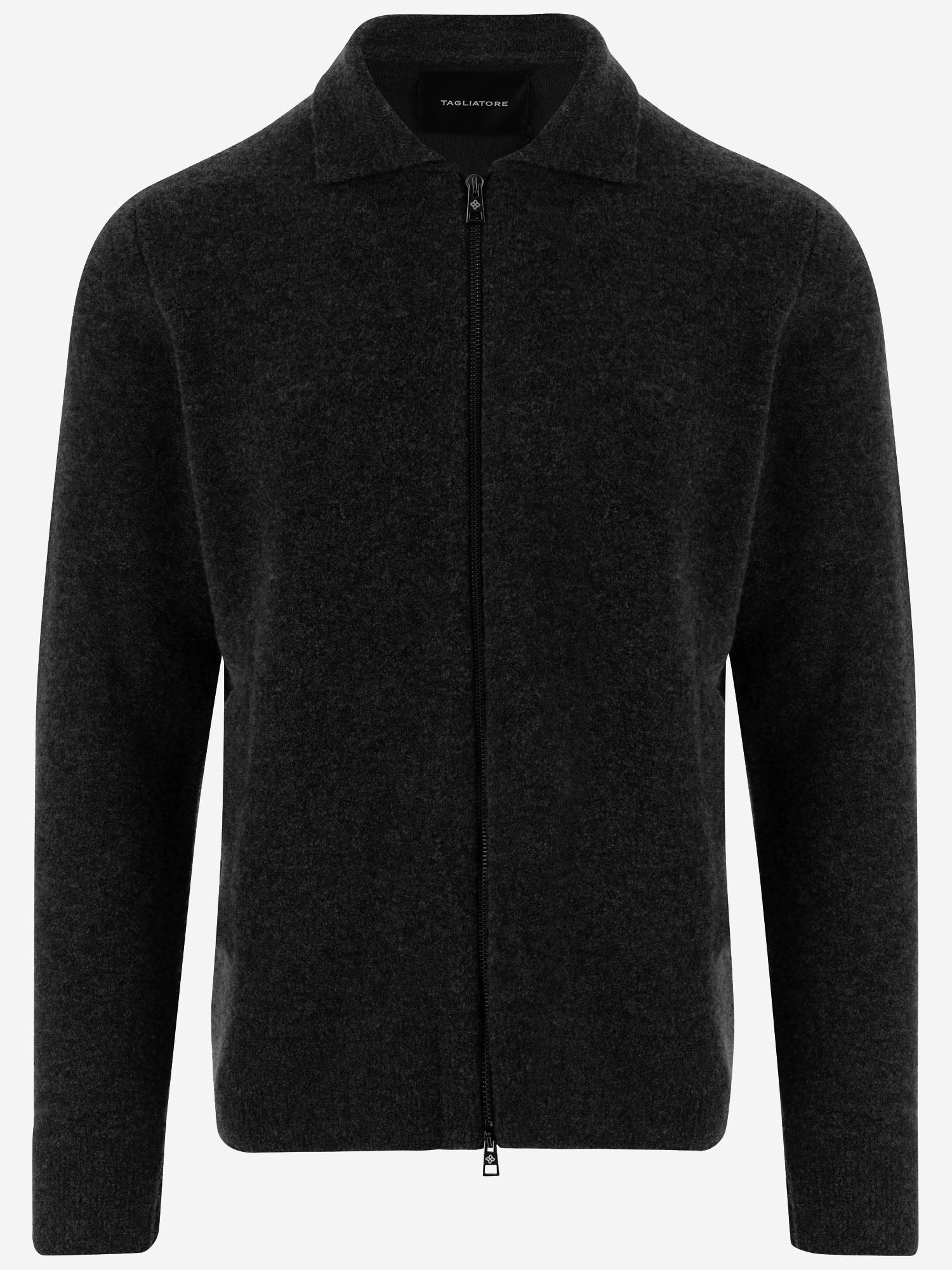MAGLIONE IN MISTO LANA E COTONE KEID PWI26-14NERO TAGLIATORE 