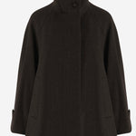 MANTELLA IN LANA CON COLLO ALTO LEILA 010103M1091 TAGLIATORE 