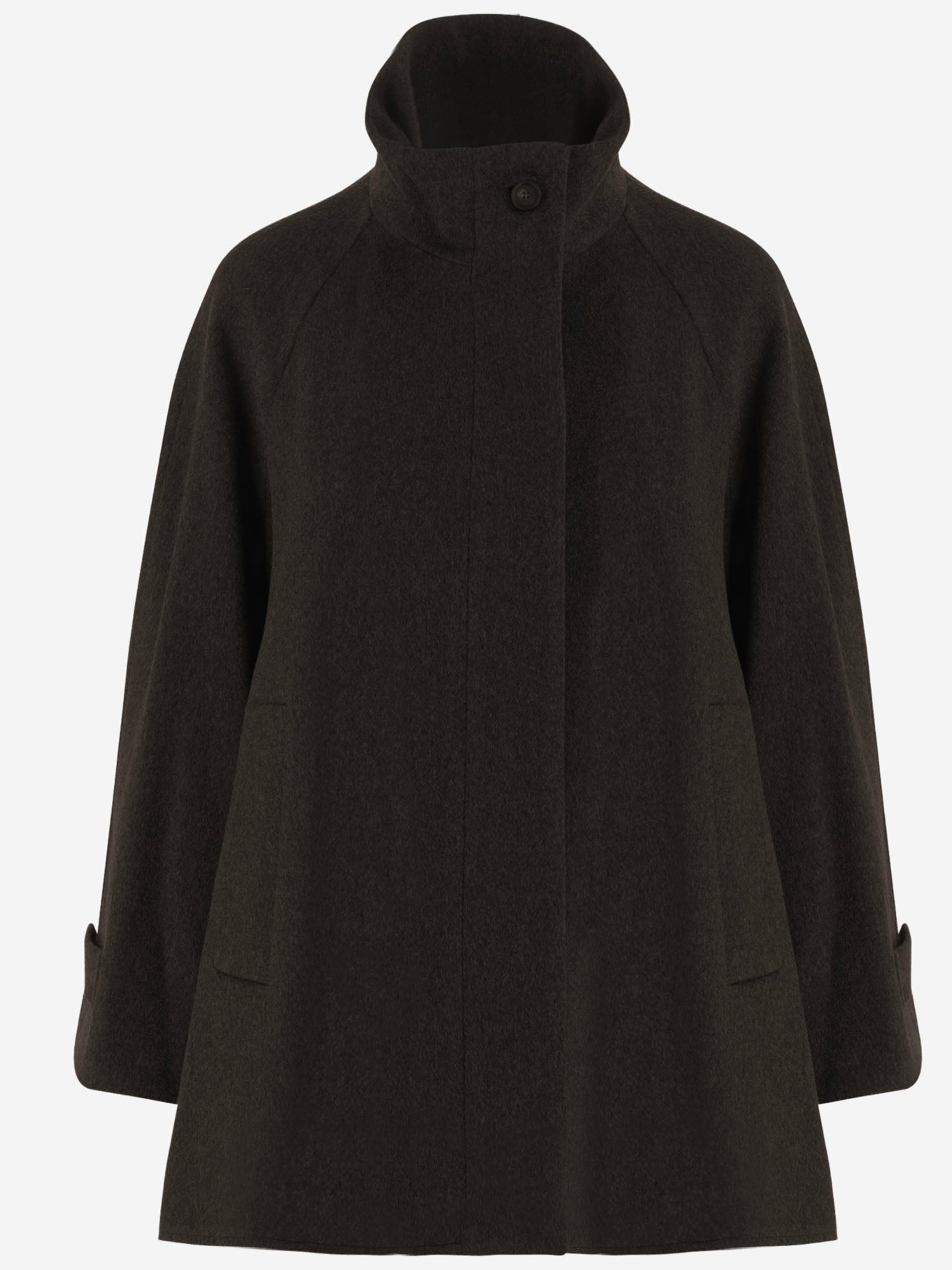 MANTELLA IN LANA CON COLLO ALTO LEILA 010103M1091 TAGLIATORE 