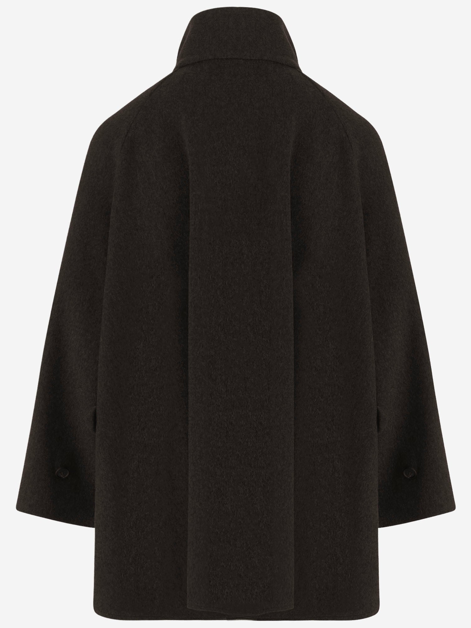 MANTELLA IN LANA CON COLLO ALTO LEILA 010103M1091 TAGLIATORE 