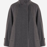 MANTELLA IN LANA CON COLLO ALTO LEILA 010103S3402 TAGLIATORE 
