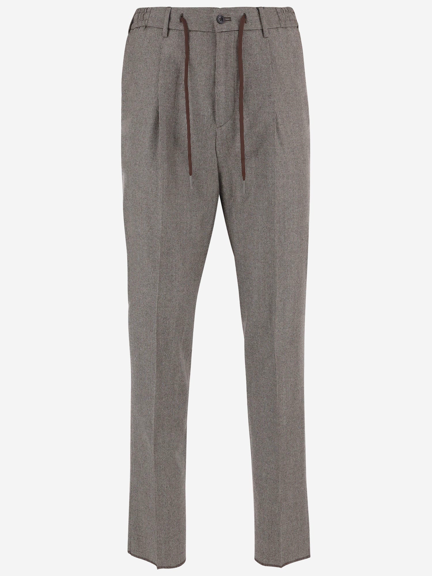 PANTALONI IN LANA CON PINCES PNEWMAN 150035T1115 TAGLIATORE 