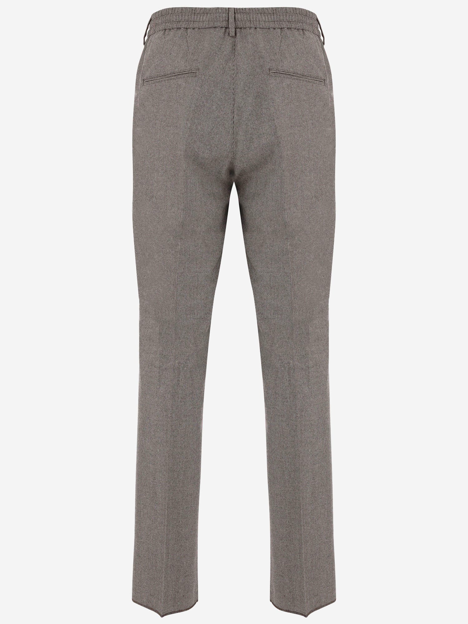 PANTALONI IN LANA CON PINCES PNEWMAN 150035T1115 TAGLIATORE 