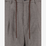 PANTALONI IN LANA CON PINCES PNEWMAN 150035T1115 TAGLIATORE 
