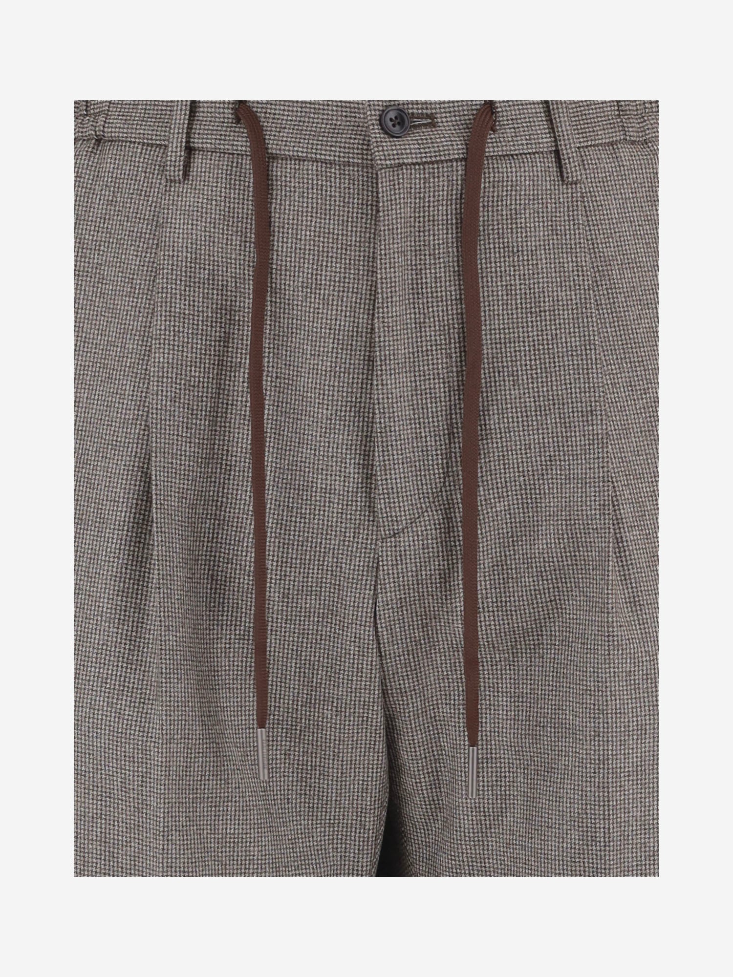 PANTALONI IN LANA CON PINCES PNEWMAN 150035T1115 TAGLIATORE 