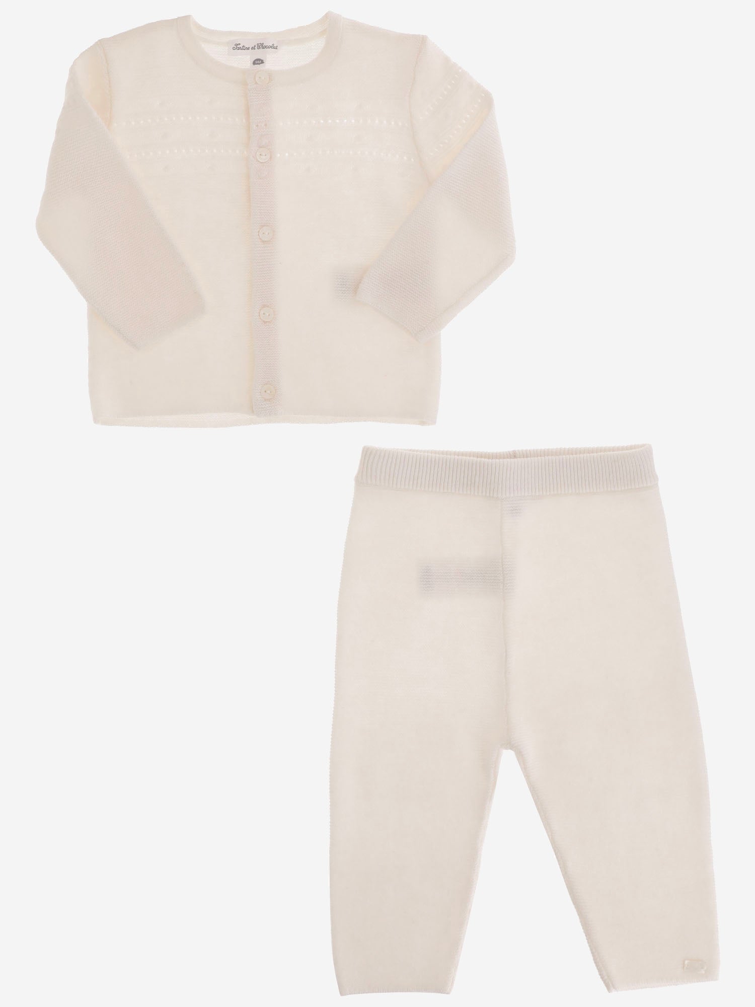 TUTINA DUE PEZZI IN lana e cashmere CD36020 13 TARTINE ET CHOCOLAT KIDS 