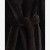 CAPPOTTO IN PELLICCIA SINTETICA CON CINTURA COFS22706 201 THE FRANKIE SHOP 