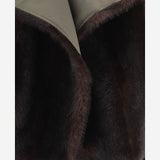 CAPPOTTO REVERSIBILE IN NYLON CON COLLO IN PELLICCIA SINTETICA COFS22885 925 THE FRANKIE SHOP 