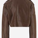 GIACCA CORTA CON ZIP E BOTTONI METALLICI JAFS22874 200 THE FRANKIE SHOP 