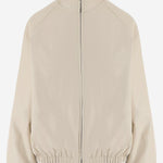 GIUBBOTTO IN MISTO VISCOSA CON COLLO ALTO JAFS23030 021 THE FRANKIE SHOP 