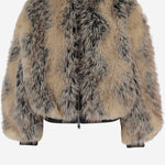 GIUBBOTTO IN PELLICCIA SINTETICA CON ZIP JAFS23043 900 THE FRANKIE SHOP 