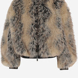 GIUBBOTTO IN PELLICCIA SINTETICA CON ZIP JAFS23043 900 THE FRANKIE SHOP 