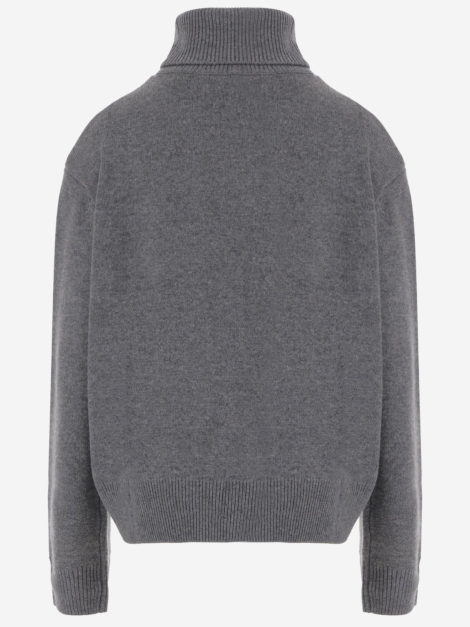 MAGLIONE IN LANA E CASHMERE KNFS21223 101 THE FRANKIE SHOP 