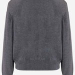 MAGLIONE IN MISTO LANA KNFS22790 101 THE FRANKIE SHOP 